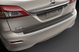 Image of Rear Bumper Protector image for your 2014 Nissan Quest S  