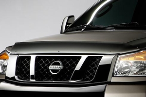 Image of Hood Protector, Smoke image for your 2010 Nissan Titan Crew Cab OFFROAD  