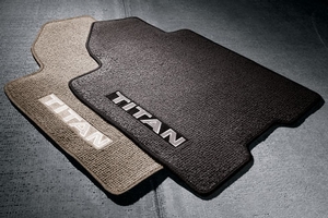 View Carpeted Floor Mats - Premium (2-piece / Black) (with Metal Z Logo) Full-Sized Product Image