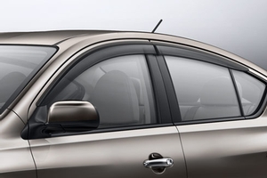 Image of Side Window Deflectors Front and Rear Set (4-piece) image for your 2017 Nissan Versa   