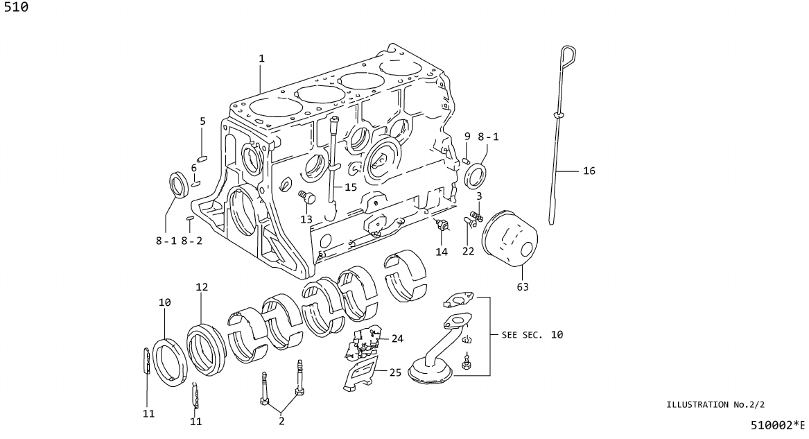 Diagram CYLINDER BLOCK for your 2018 Nissan Altima   