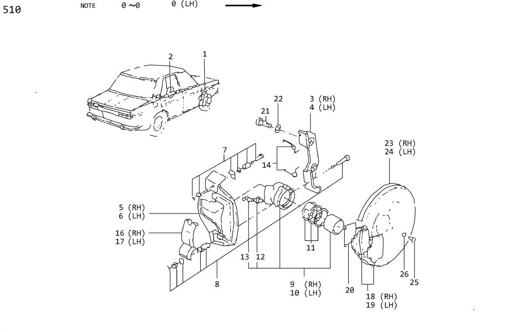 Diagram FRONT BRAKE(DISC TYPE) for your 2018 Nissan Altima   