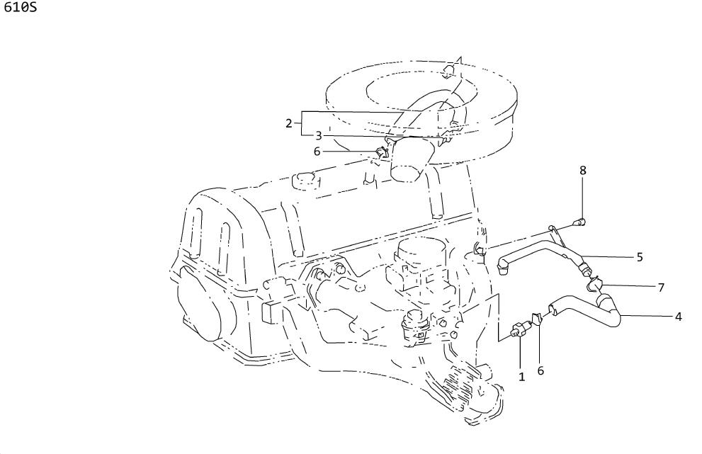 Diagram CRANKCASE VENTILATION for your Nissan Frontier  