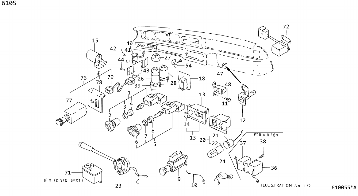 Diagram ELECTRIC UNIT & SWITCH for your 2020 Nissan Sentra   