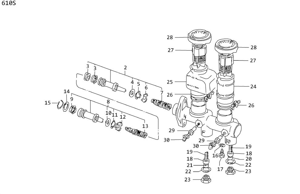 Diagram BRAKE MASTER CYLINDER(TOKICO) for your 2019 Nissan NV1500   