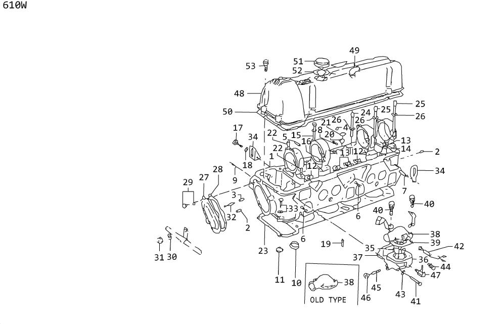 Diagram CYLINDER HEAD for your 2023 Nissan Titan King Cab BASE 5.6L V8 AT 2WD/MWB 