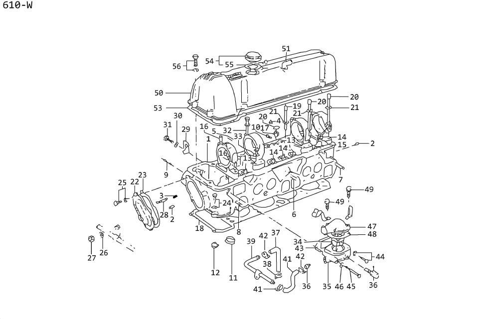 Diagram CYLINDER HEAD for your 2023 Nissan Titan King Cab BASE 5.6L V8 AT 2WD/MWB 