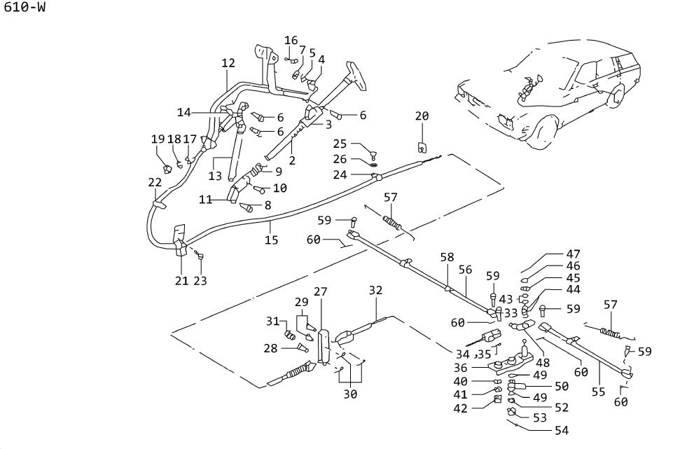 Diagram HAND BRAKE for your 2002 Nissan Xterra   