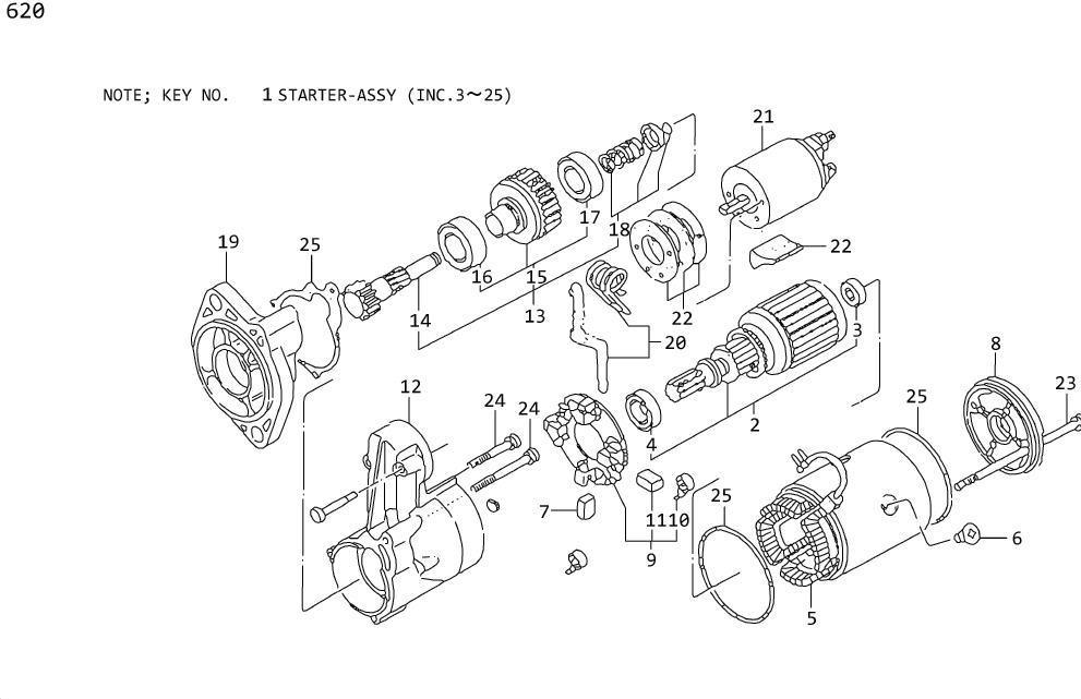 Diagram STARTER MOTOR(OP U.S.A.) for your Nissan 300ZX  