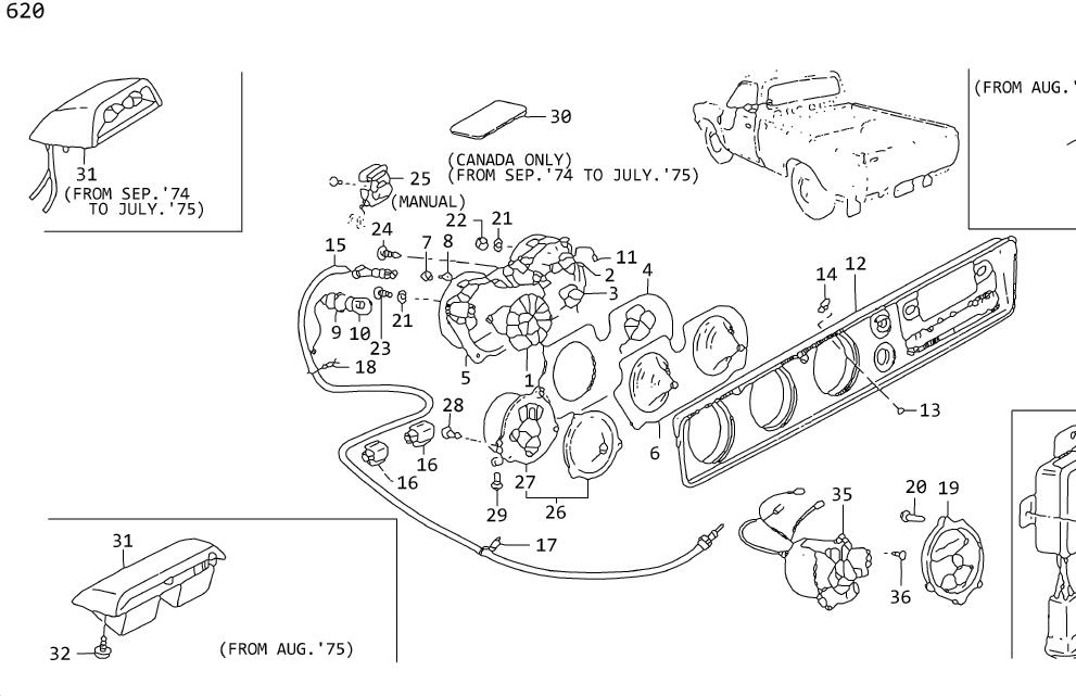 Diagram INSTRUMENT METER for your 2006 Nissan 350Z COUPE BASE  