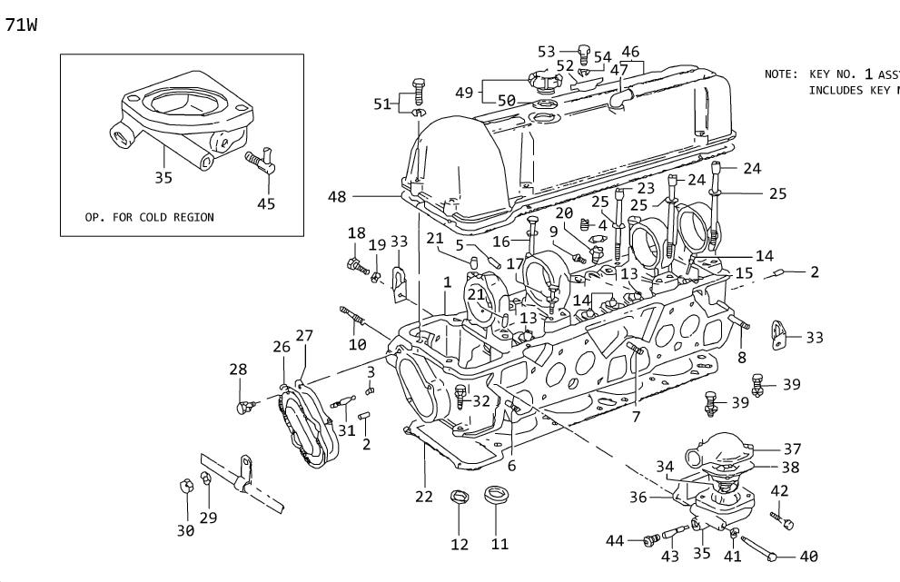 Diagram CYLINDER HEAD for your 2023 Nissan Titan King Cab BASE 5.6L V8 AT 2WD/MWB 