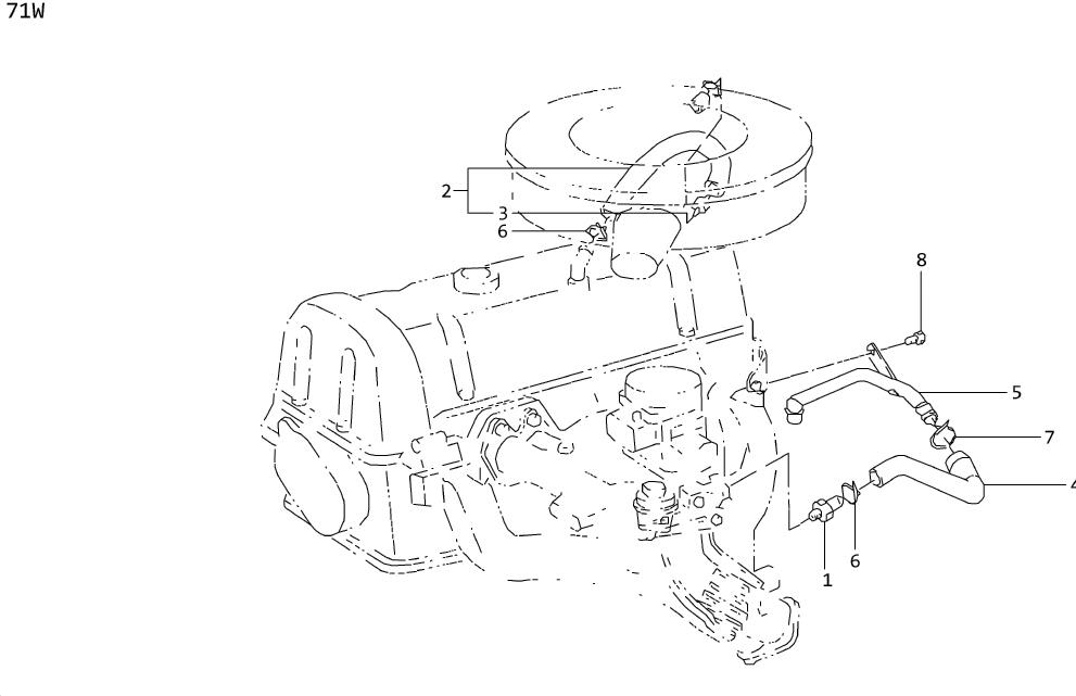 Diagram CRANKCASE VENTILATION for your Nissan Frontier  