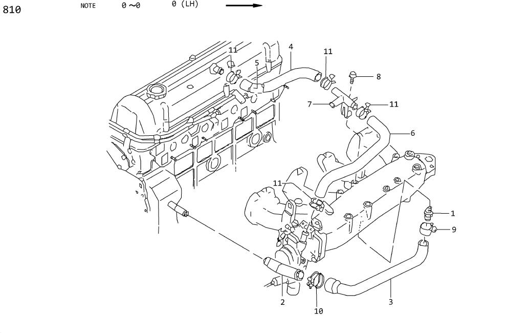 Diagram CRANKCASE VENTILATION PARTS for your Nissan Juke BASE 1.6L CVT 2WD
