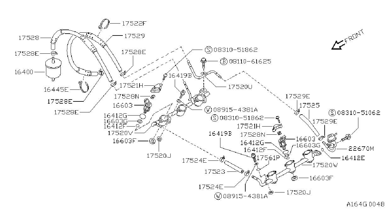 Diagram FUEL STRAINER & FUEL HOSE for your 2023 Nissan Ariya   