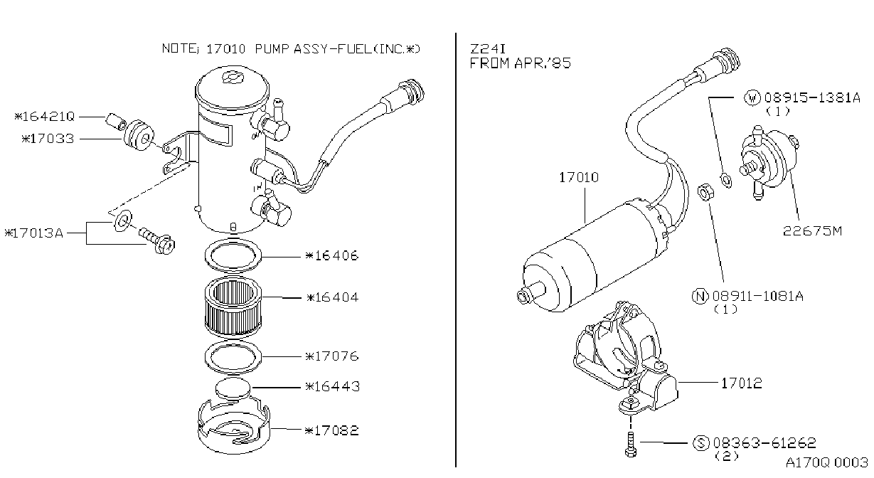 Diagram FUEL PUMP for your Nissan Titan  