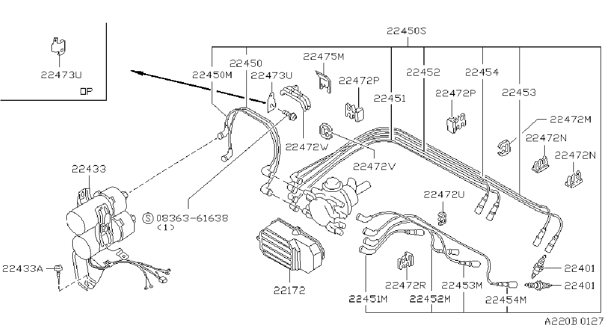 Diagram IGNITION SYSTEM for your 2015 Nissan Altima   