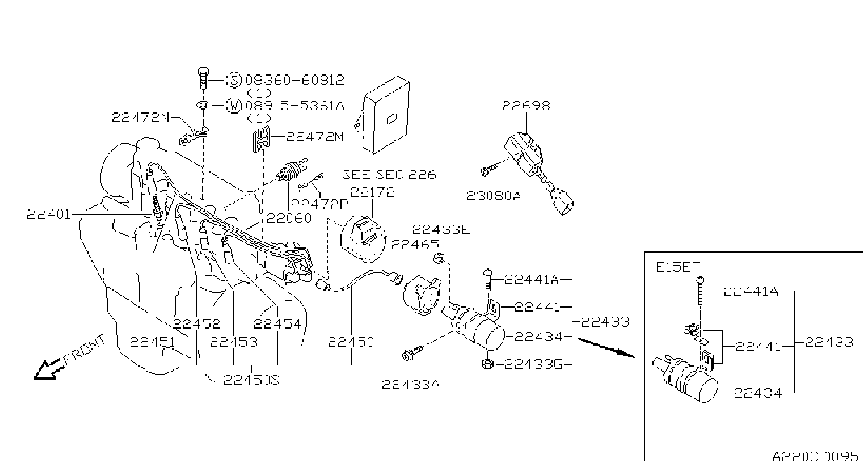 Diagram IGNITION SYSTEM for your 2015 Nissan Altima   