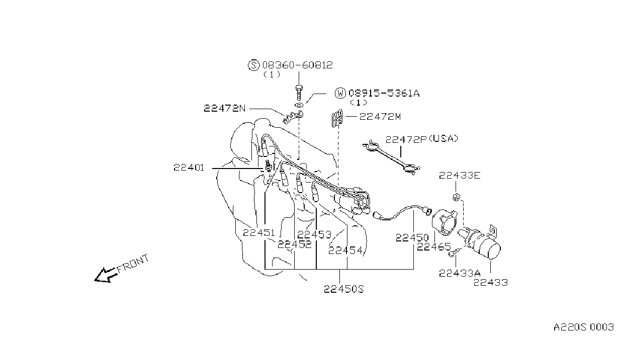 Diagram IGNITION SYSTEM for your 2015 Nissan Altima   