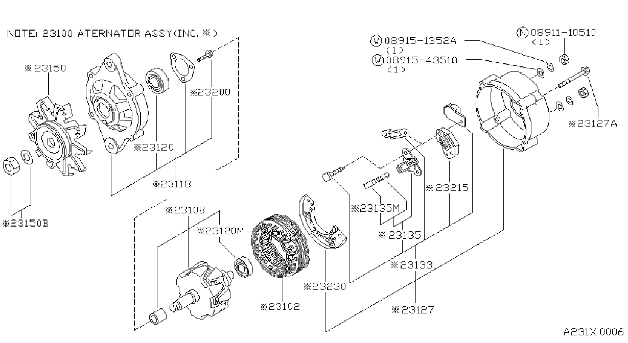 Full size assembly image of ALTERNADOR (1/1)