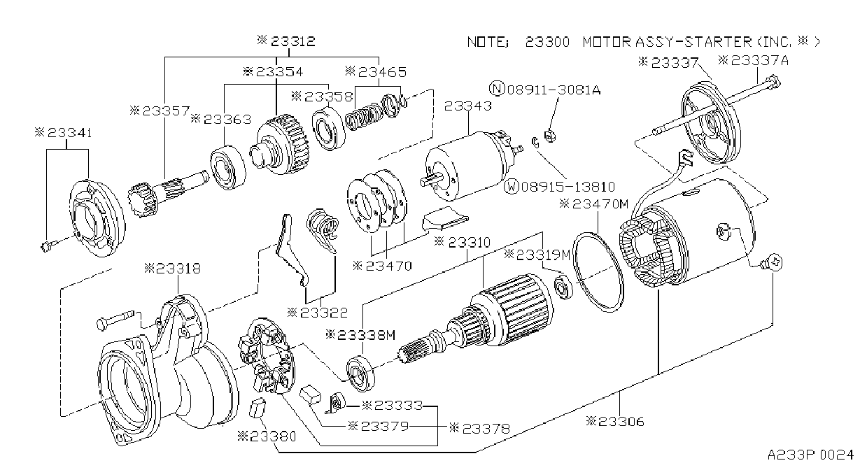 Diagram STARTER MOTOR for your Nissan 300ZX  