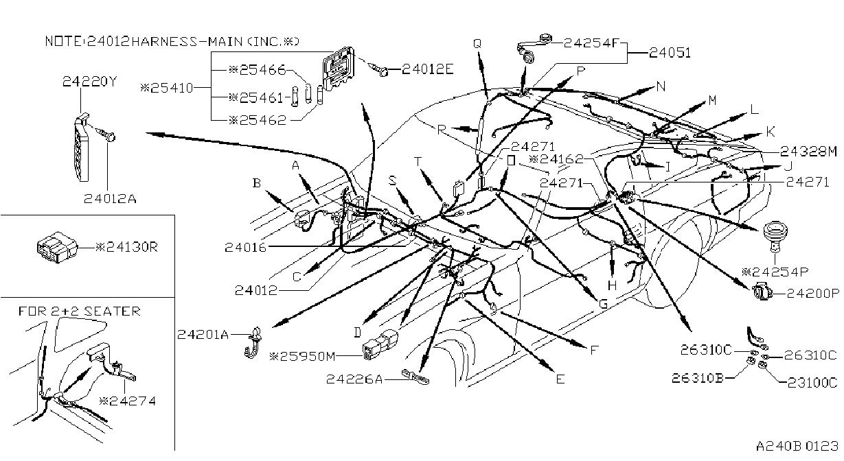 Diagram WIRING for your Nissan 280ZX  