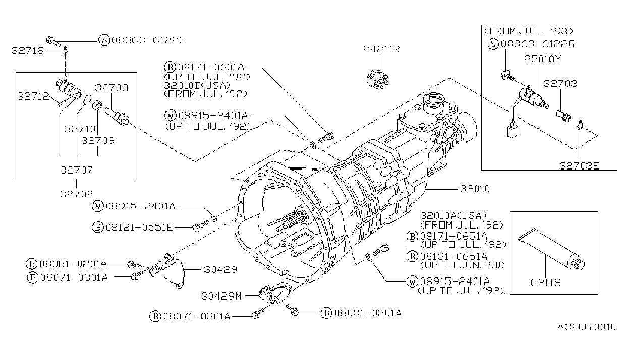 2018 Nissan Armada Vehicle Speed Sensor 25010 75P02 Genuine