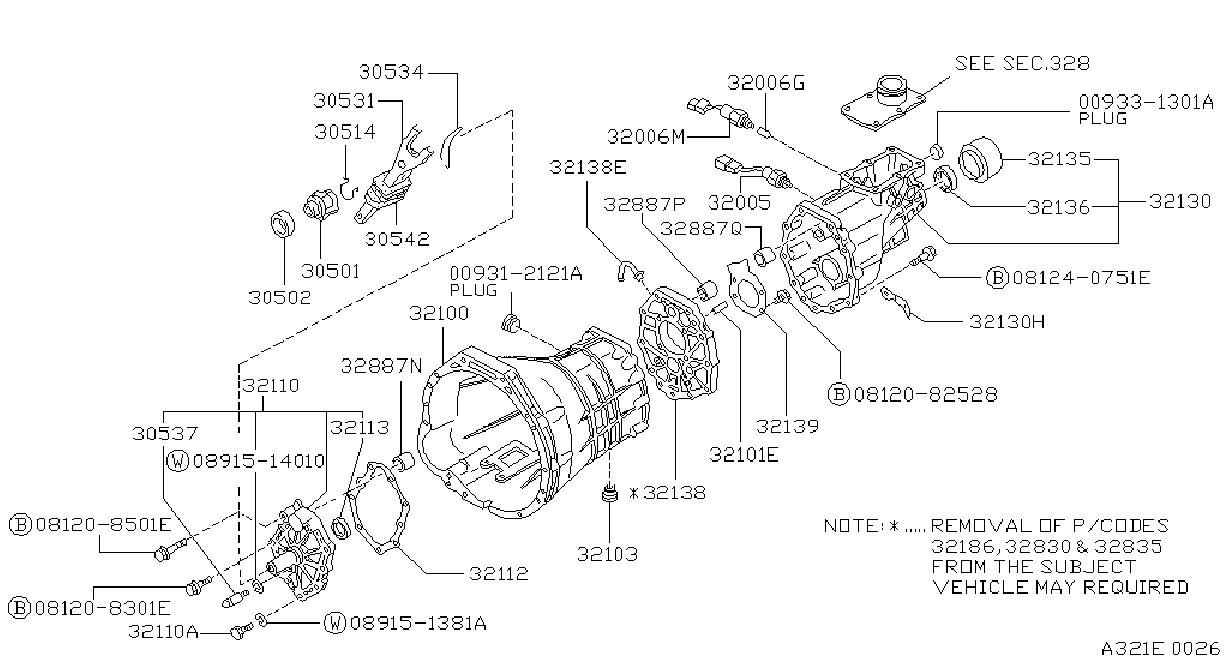 Diagram CAJA TRANSMISIàN Y EMBRAGUE ALIVIO for your 2016 Nissan Altima   