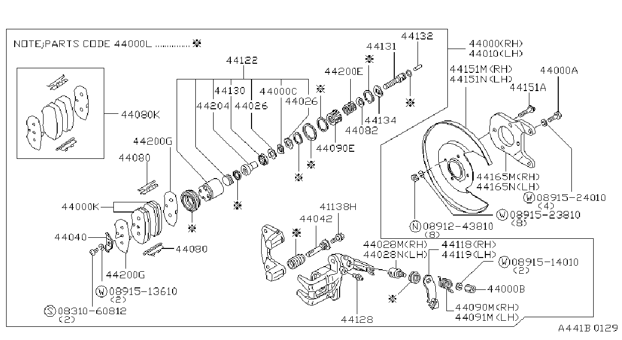 Diagram FRENO TRASERO for your Nissan