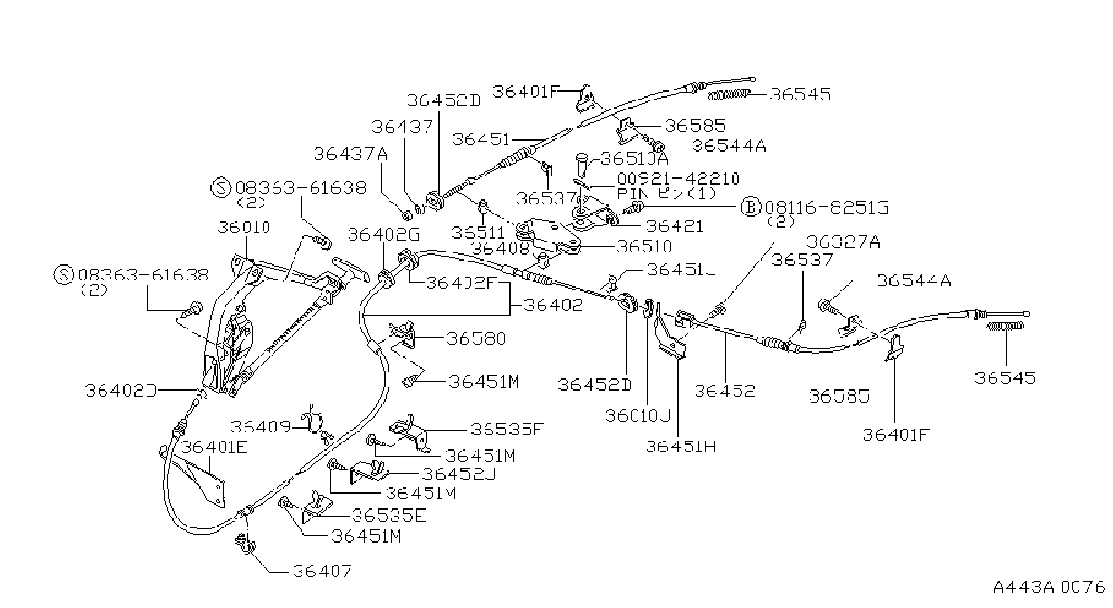 Diagram PARKING BRAKE CONTROL for your Nissan