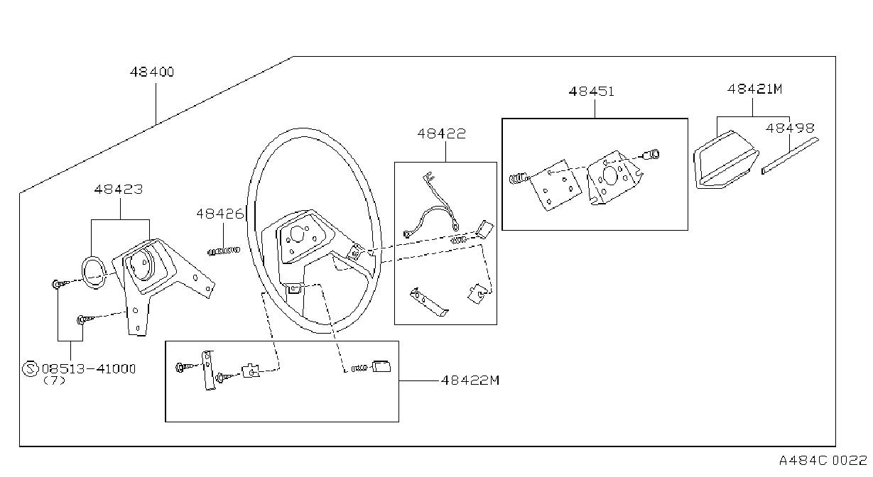 Full size assembly image of VOLANTE DE DIRECCIàN (1/1)