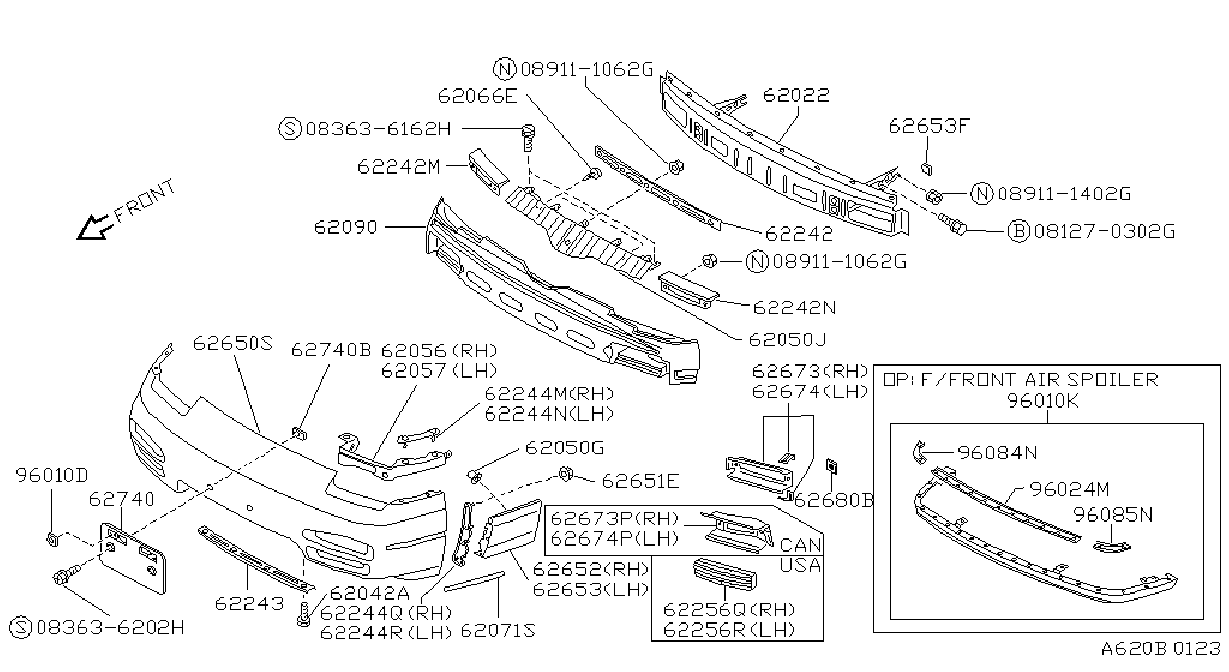 Diagram PARACHOQUES DELANTERO for your 2011 Nissan Rogue   
