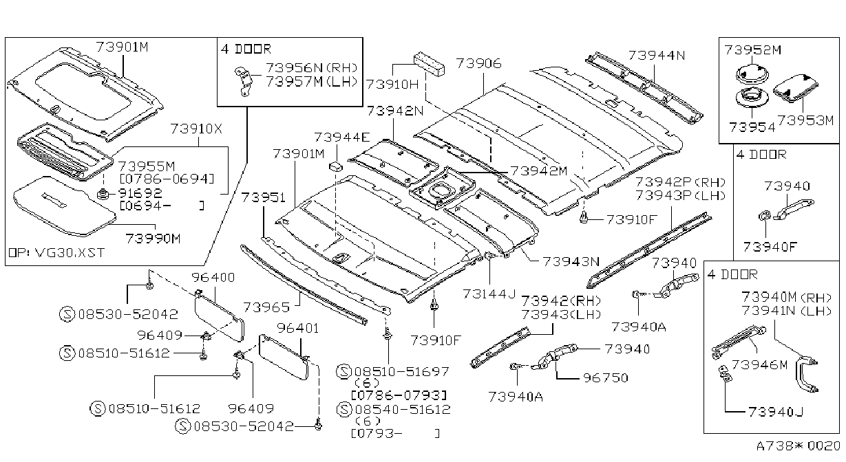 Diagram ROOF TRIMMING for your 2014 Nissan Rogue   