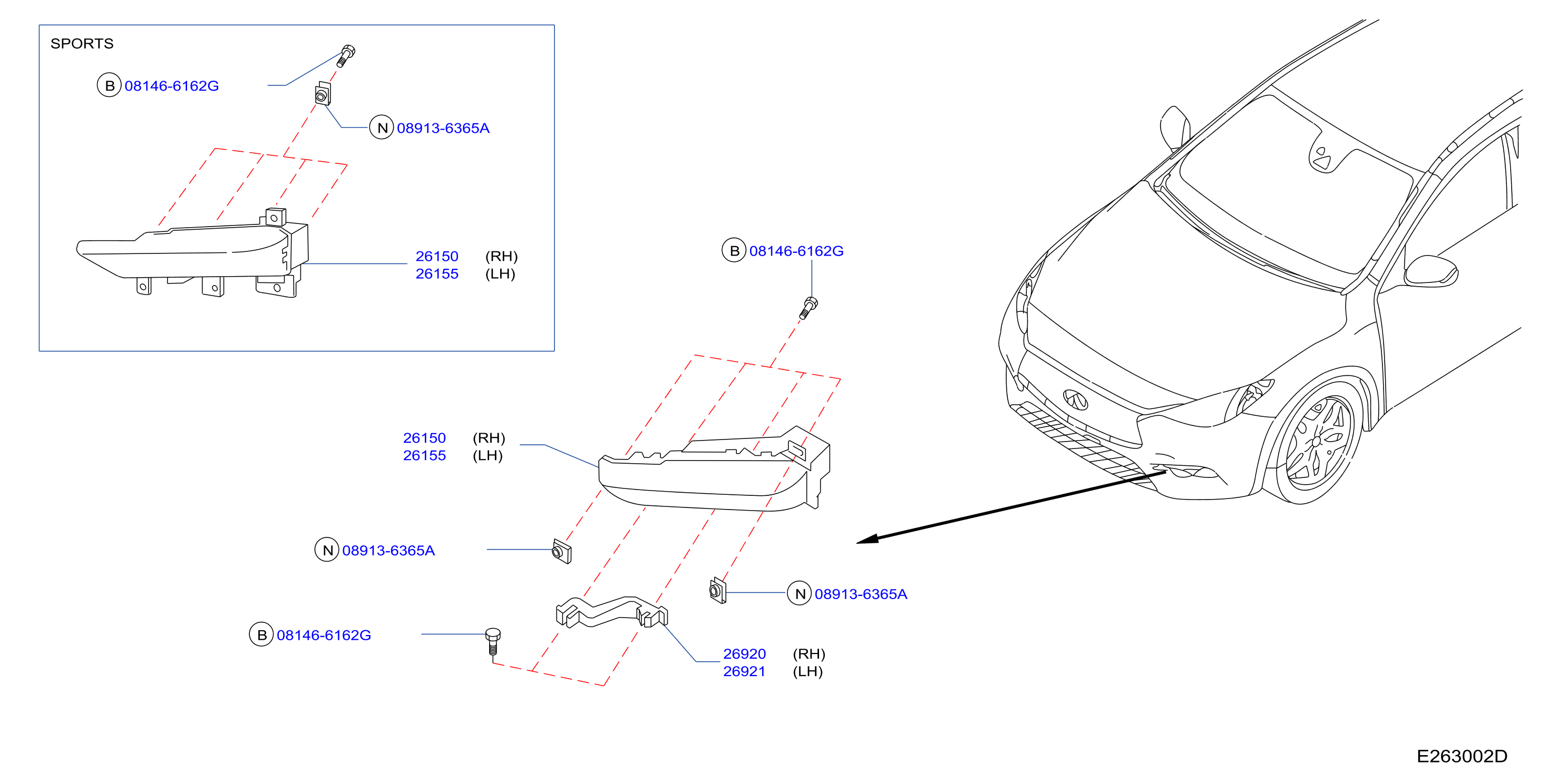 Diagram FOG,DAYTIME RUNNING & DRIVING LAMP for your 1996 INFINITI