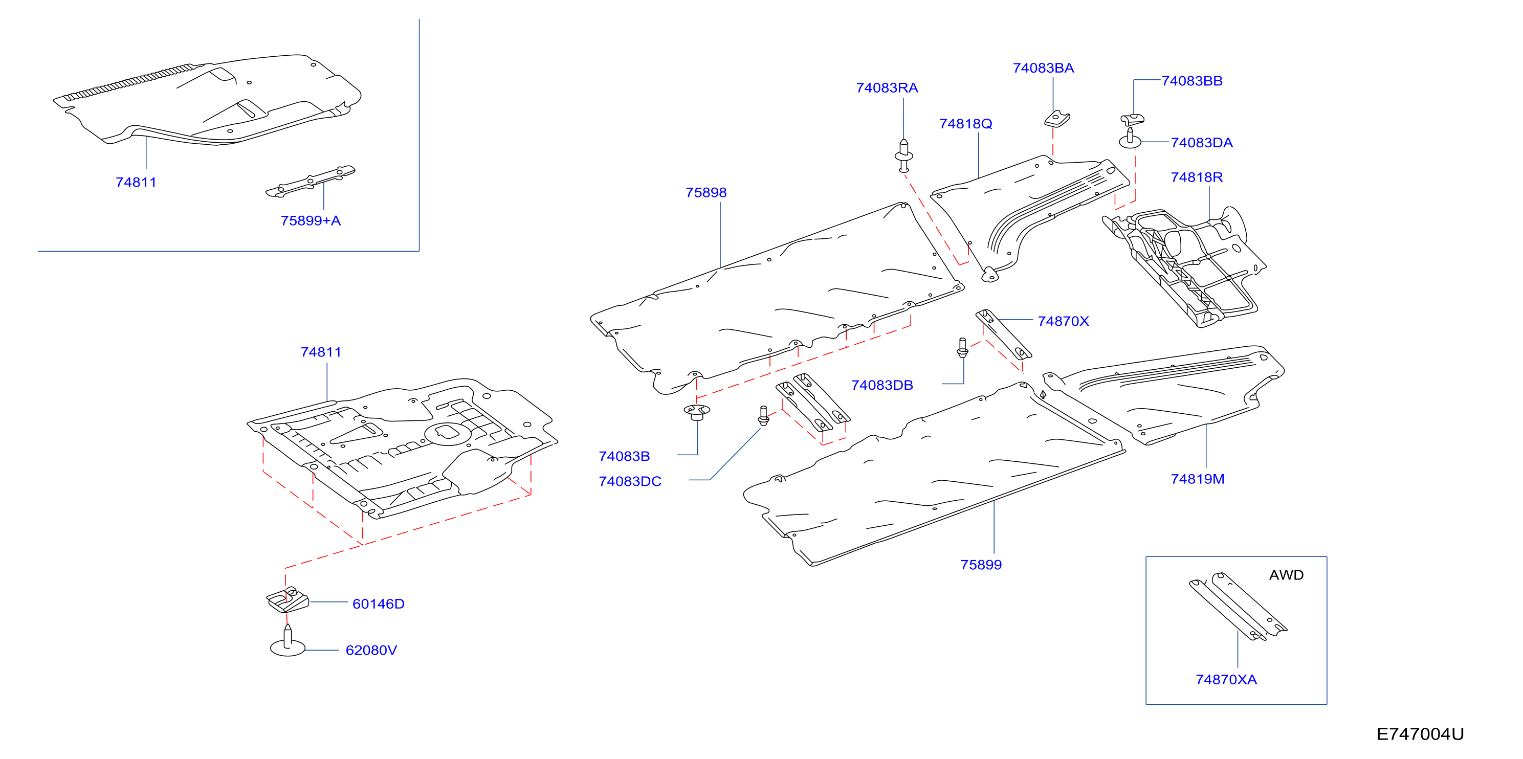 Diagram FLOOR FITTING for your 2017 INFINITI QX30  XOVER-PREMIUM 