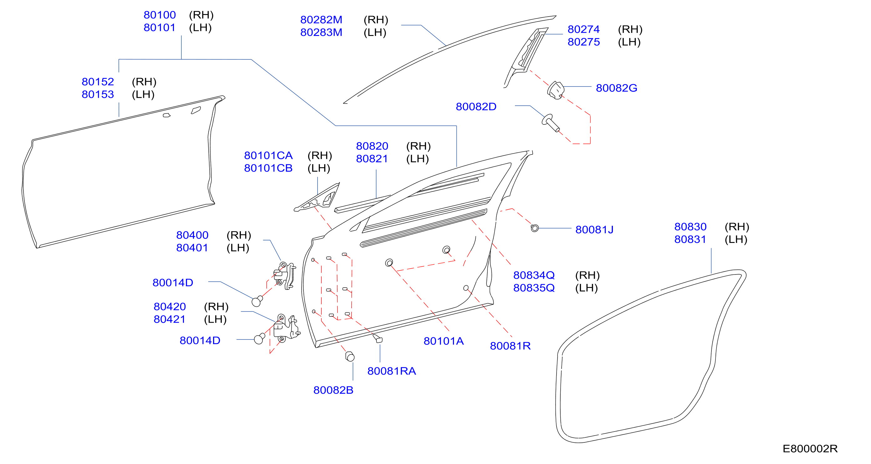 Diagram FRONT DOOR PANEL & FITTING for your 2009 INFINITI G37X   