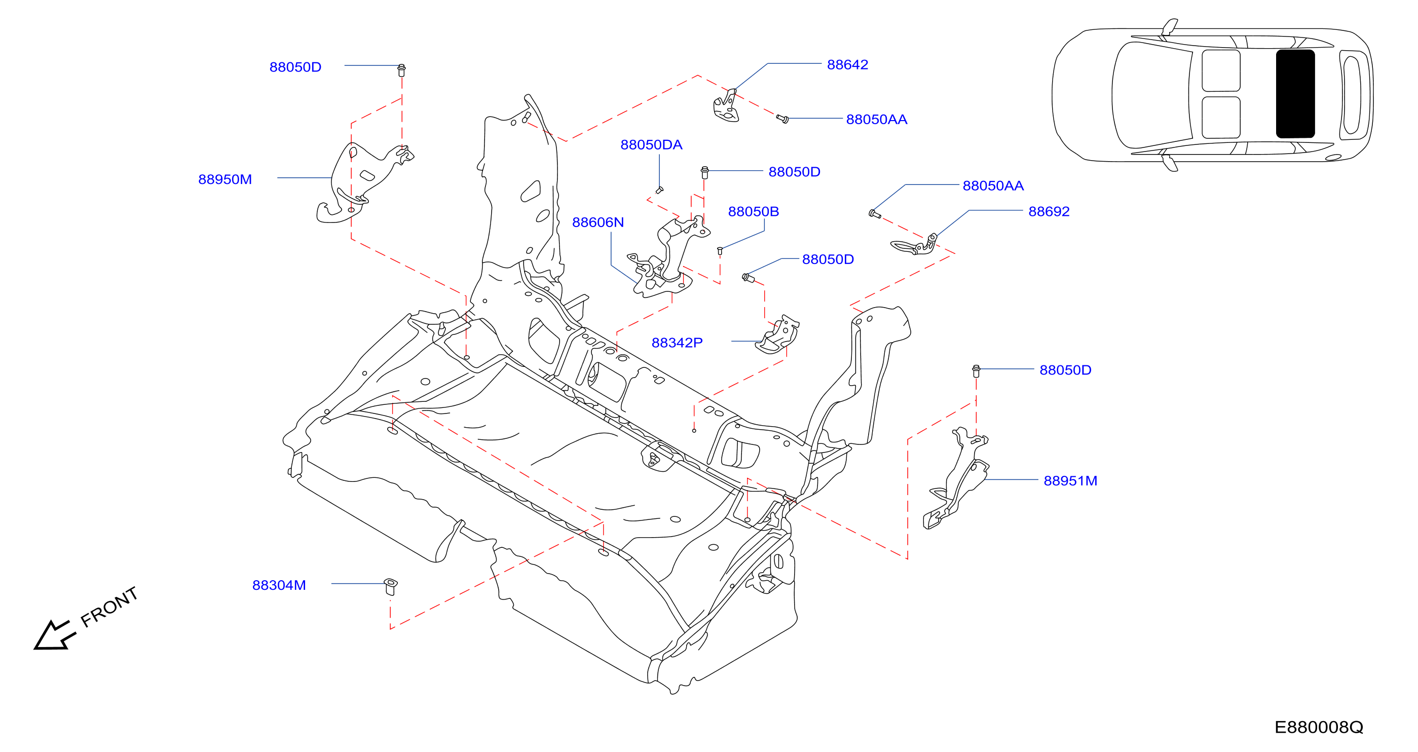 Diagram REAR SEAT for your 2017 INFINITI QX30   