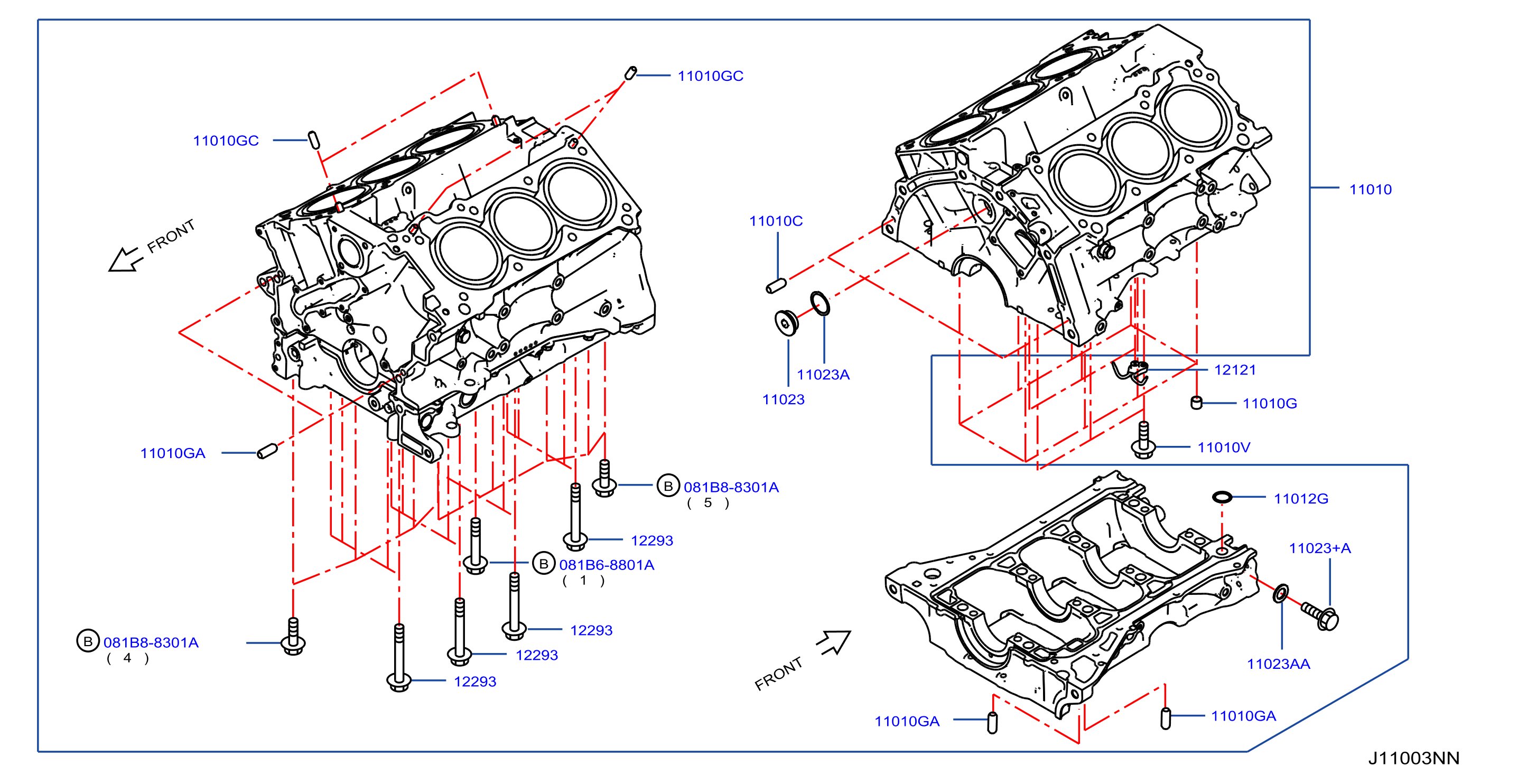 11110-5CA2A - Engine Oil Pan - Genuine Nissan Part