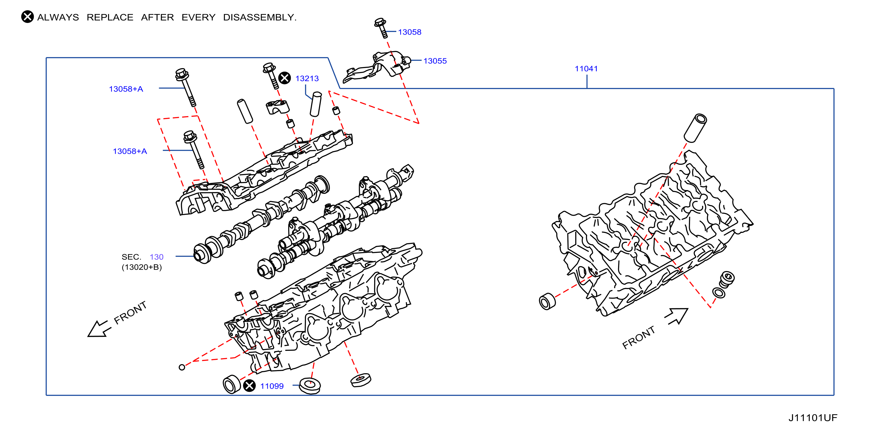 Diagram CULATA Y CUBIERTA DEL BALANCIN for your 2015 INFINITI M56 PREMIUM 3.7L V6 AT 4WD 