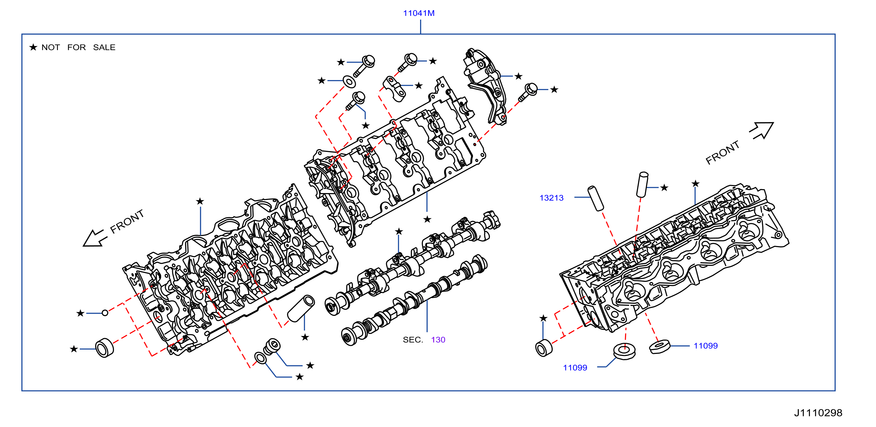 Diagram CYLINDER HEAD & ROCKER COVER for your 2013 INFINITI
