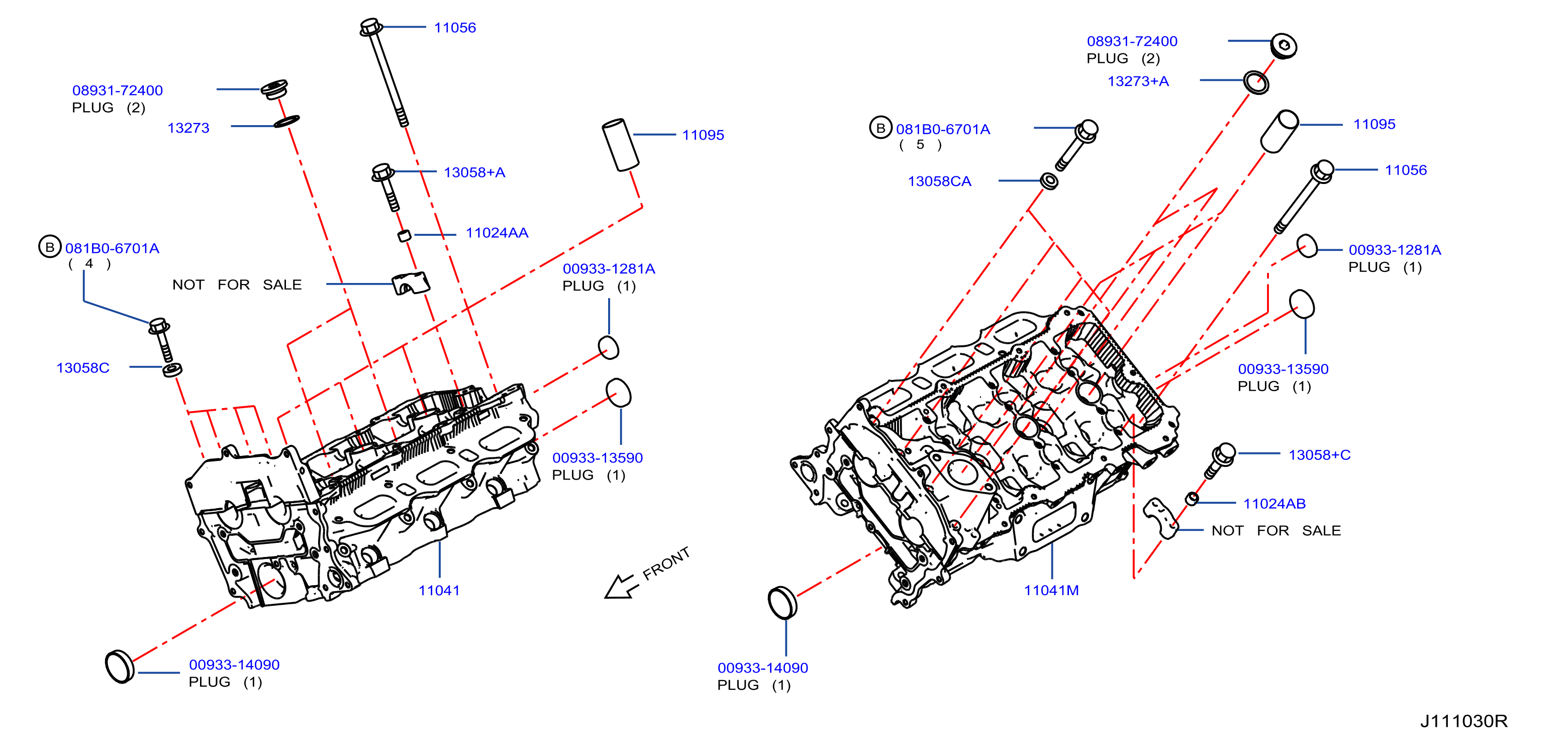 Diagram CYLINDER HEAD & ROCKER COVER for your 2024 INFINITI Q50   