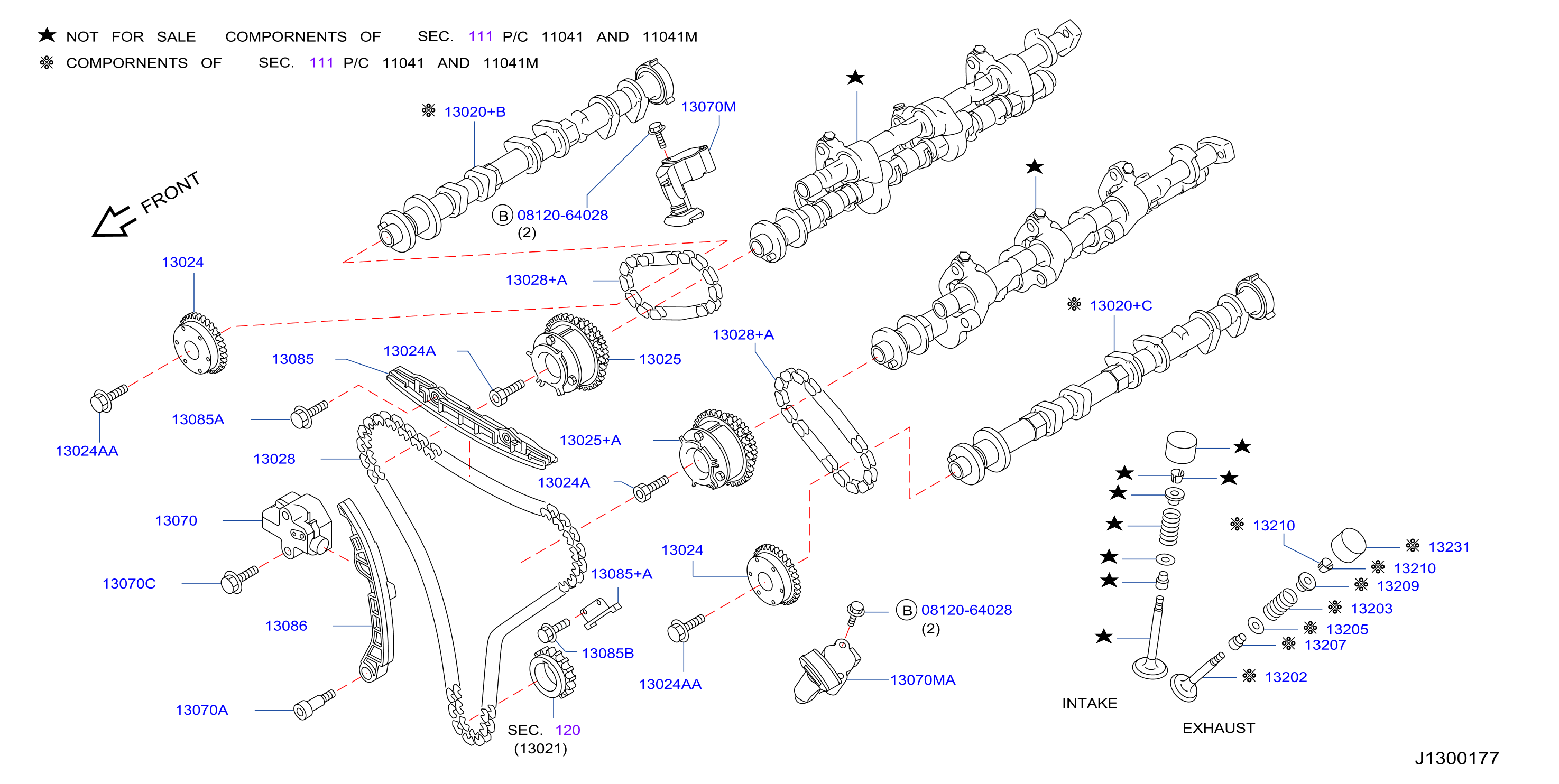 Diagram ÁLBOL DE LEVAS Y MECANISMO DE VÁLVULAS for your 2015 INFINITI Q50 Sedan 3.7L V6 AT 2WD 