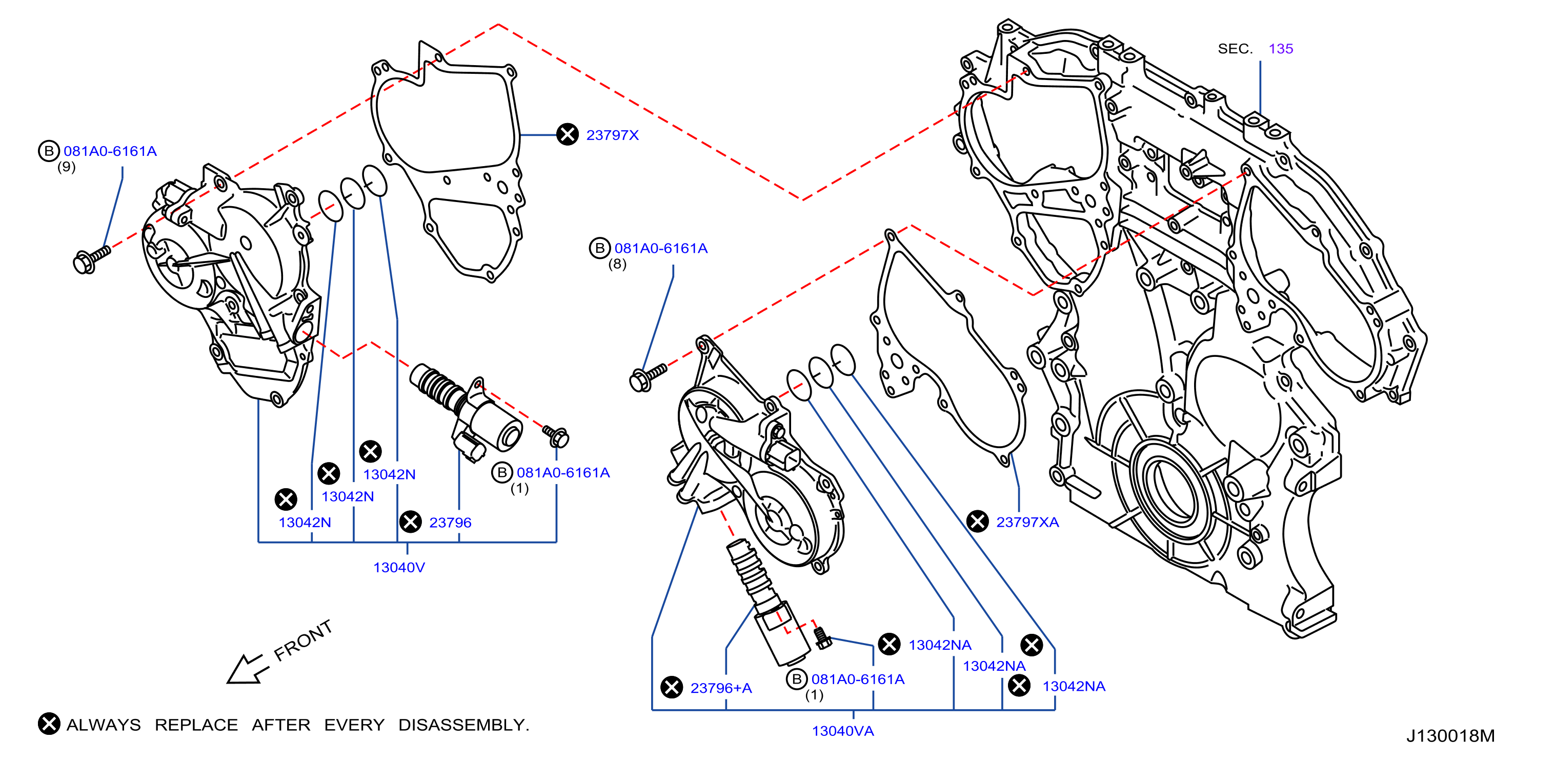 Diagram ÁLBOL DE LEVAS Y MECANISMO DE VÁLVULAS for your INFINITI