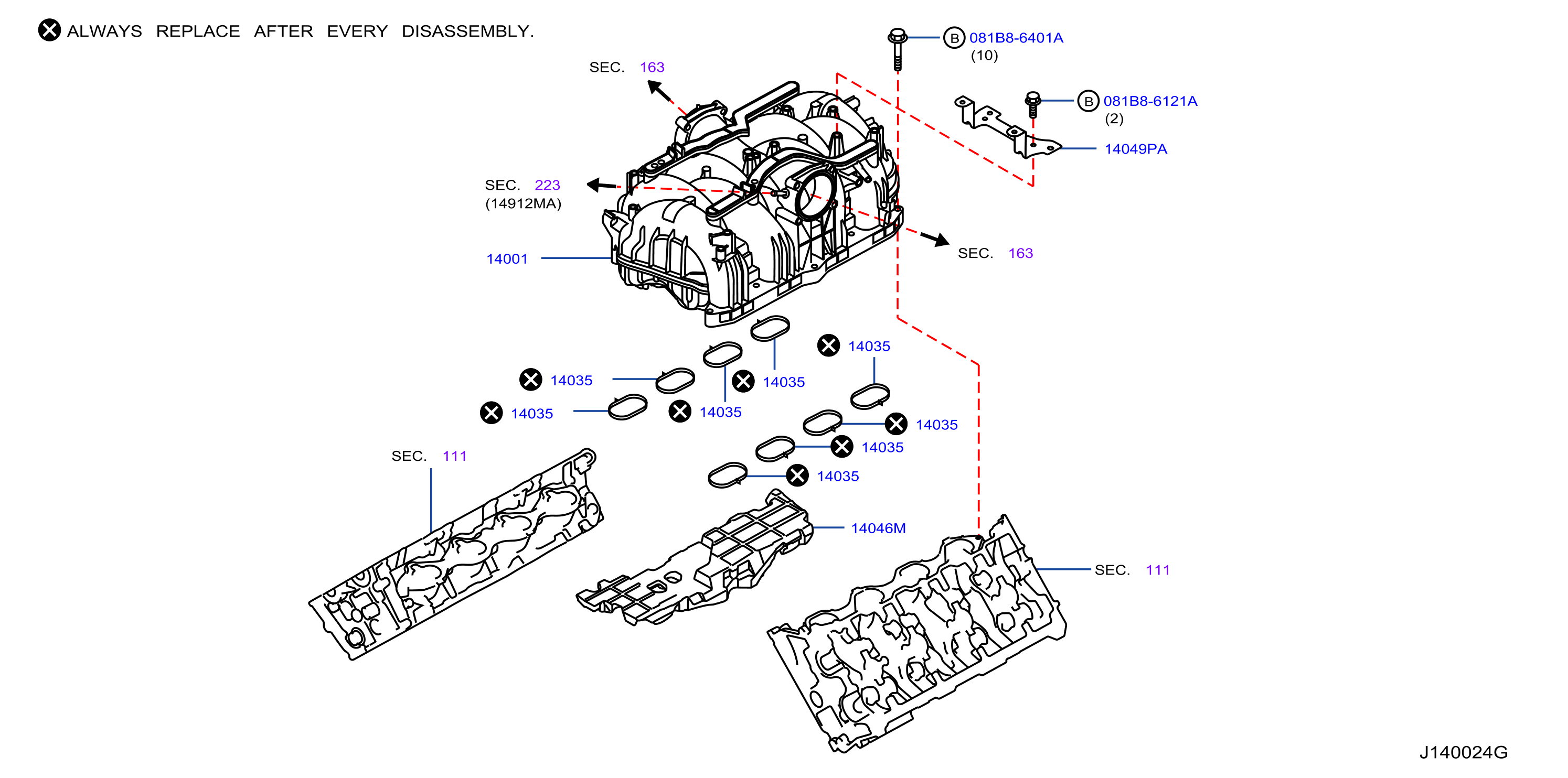 Diagram MANIFOLD for your 2016 INFINITI M56   