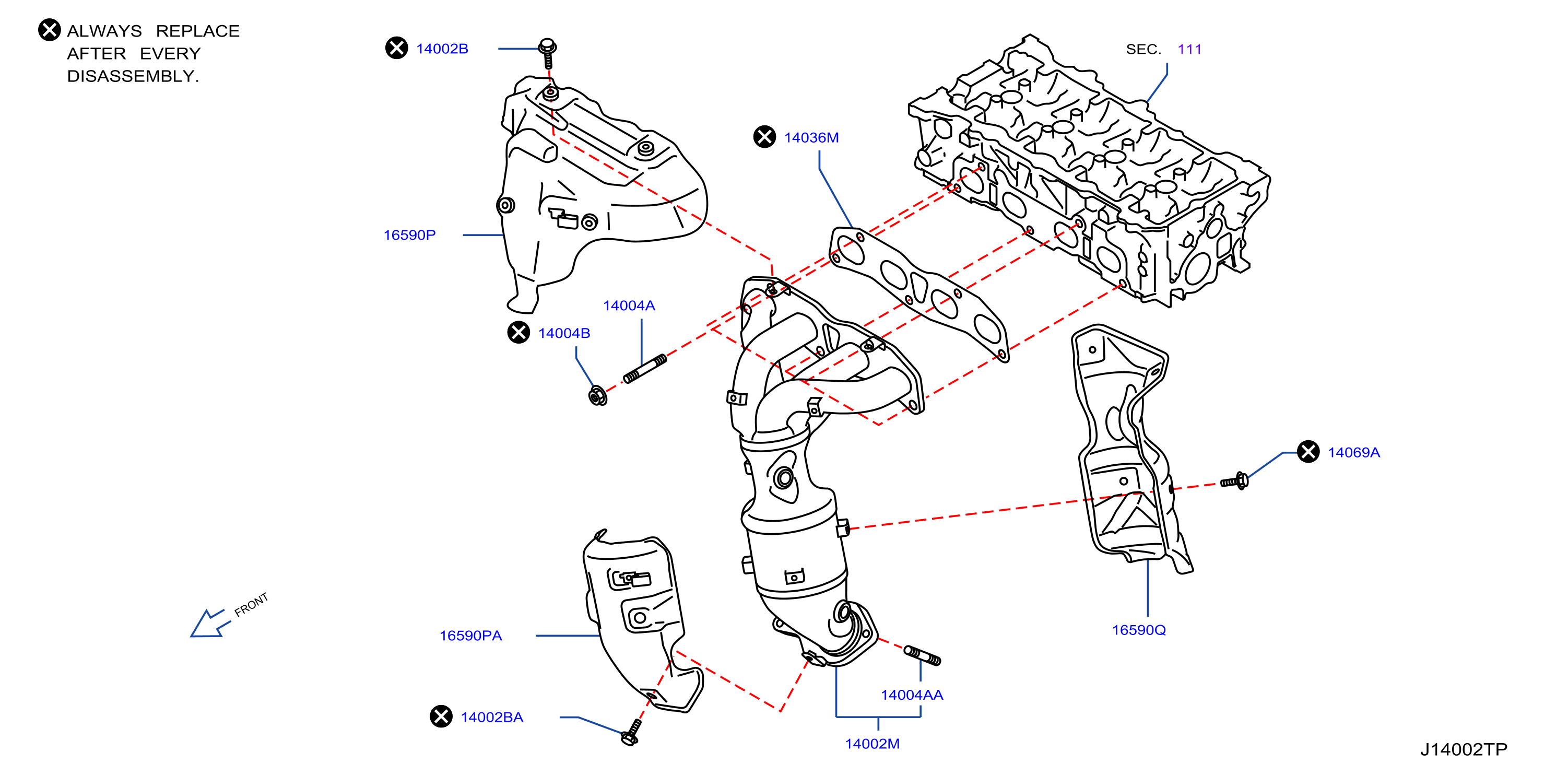 Diagram MANIFOLD for your 2011 Nissan Titan Crew Cab OFFROAD  