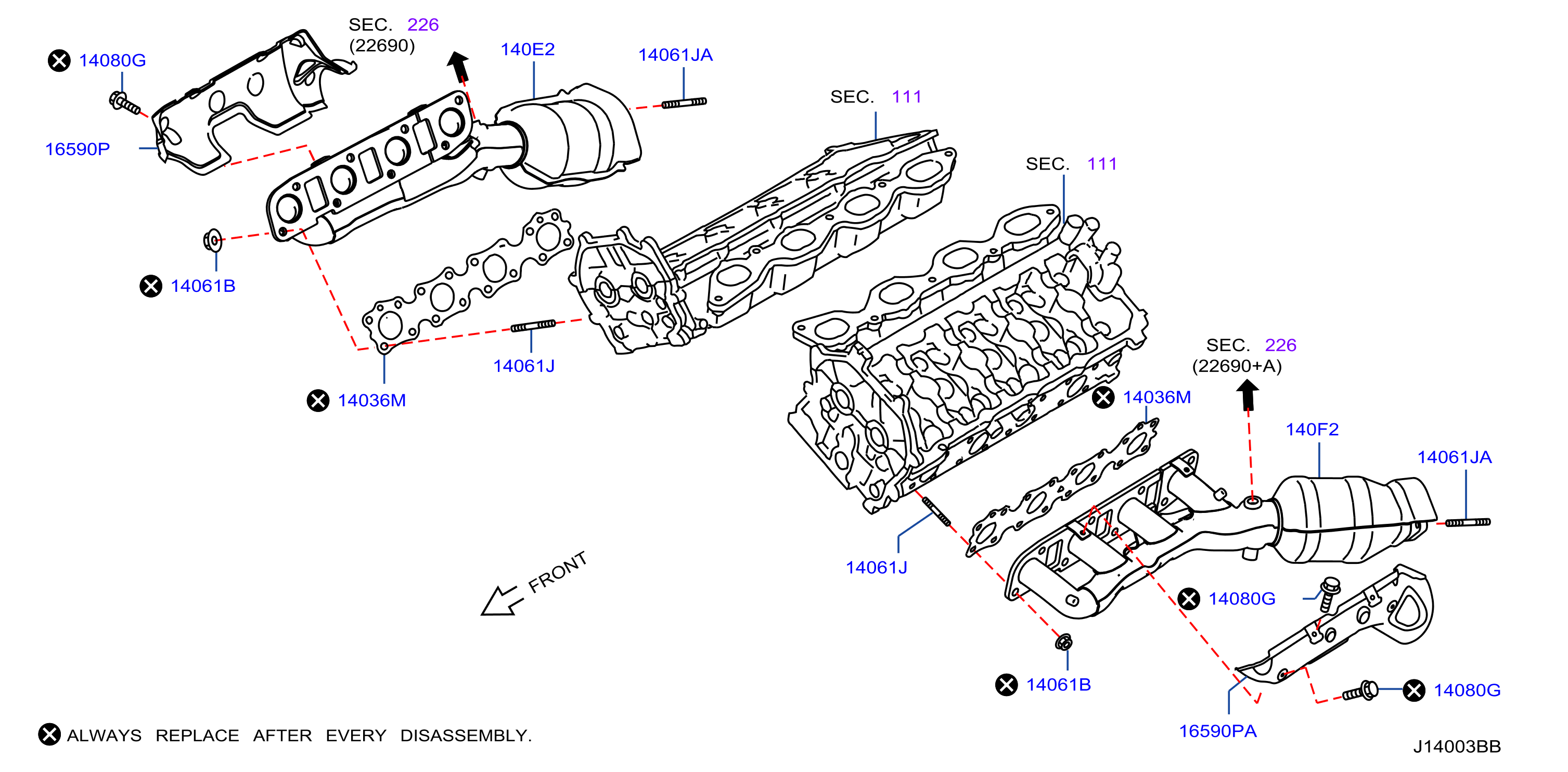 Diagram MANIFOLD for your 2011 INFINITI QX80 5.6L V8 AT 2WD LE/HIGH 3ROW 