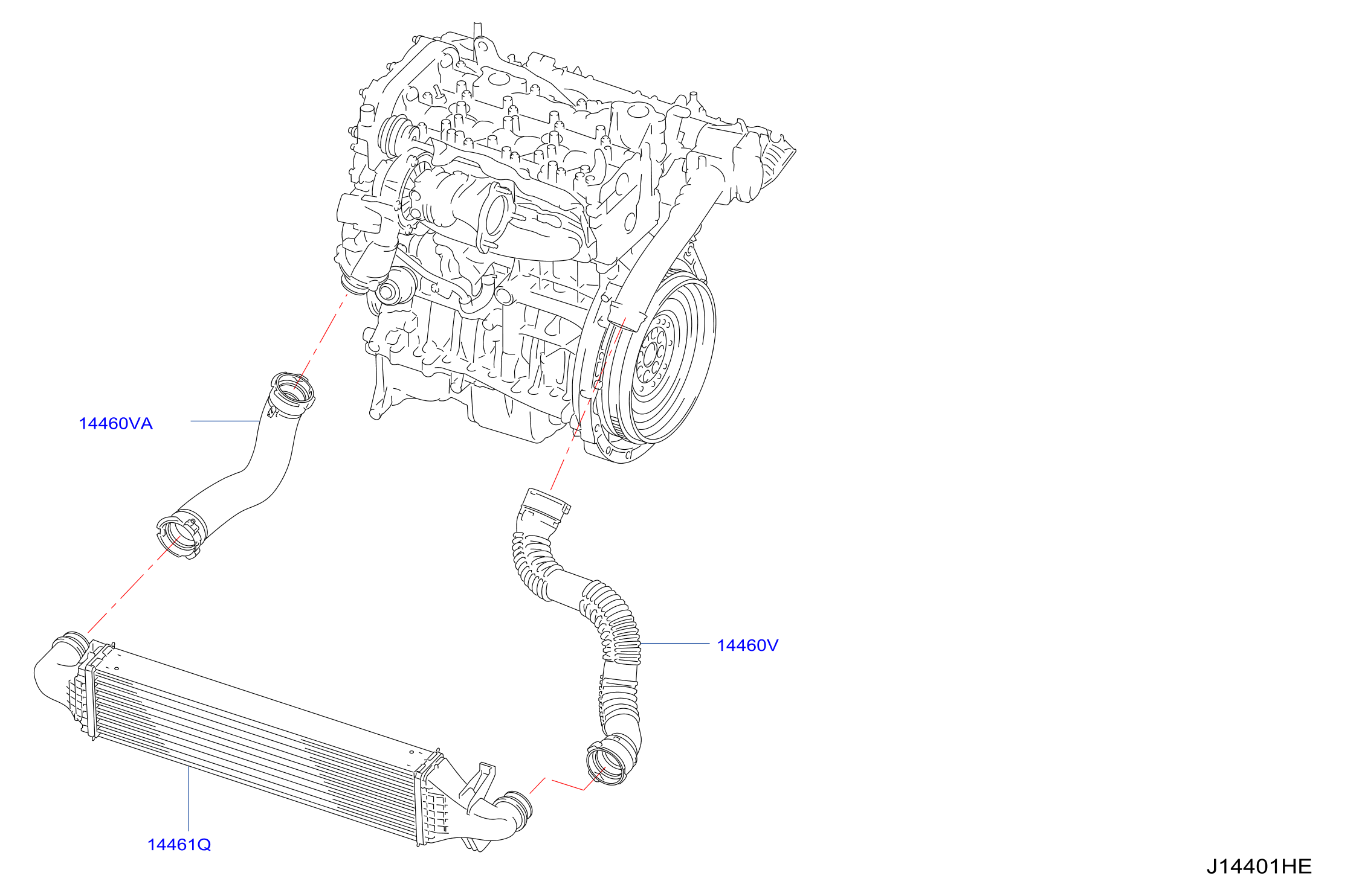 Diagram TURBOCARGADOR for your 2017 INFINITI QX30 GT-BASE 2.0L 7DCT 2WD 