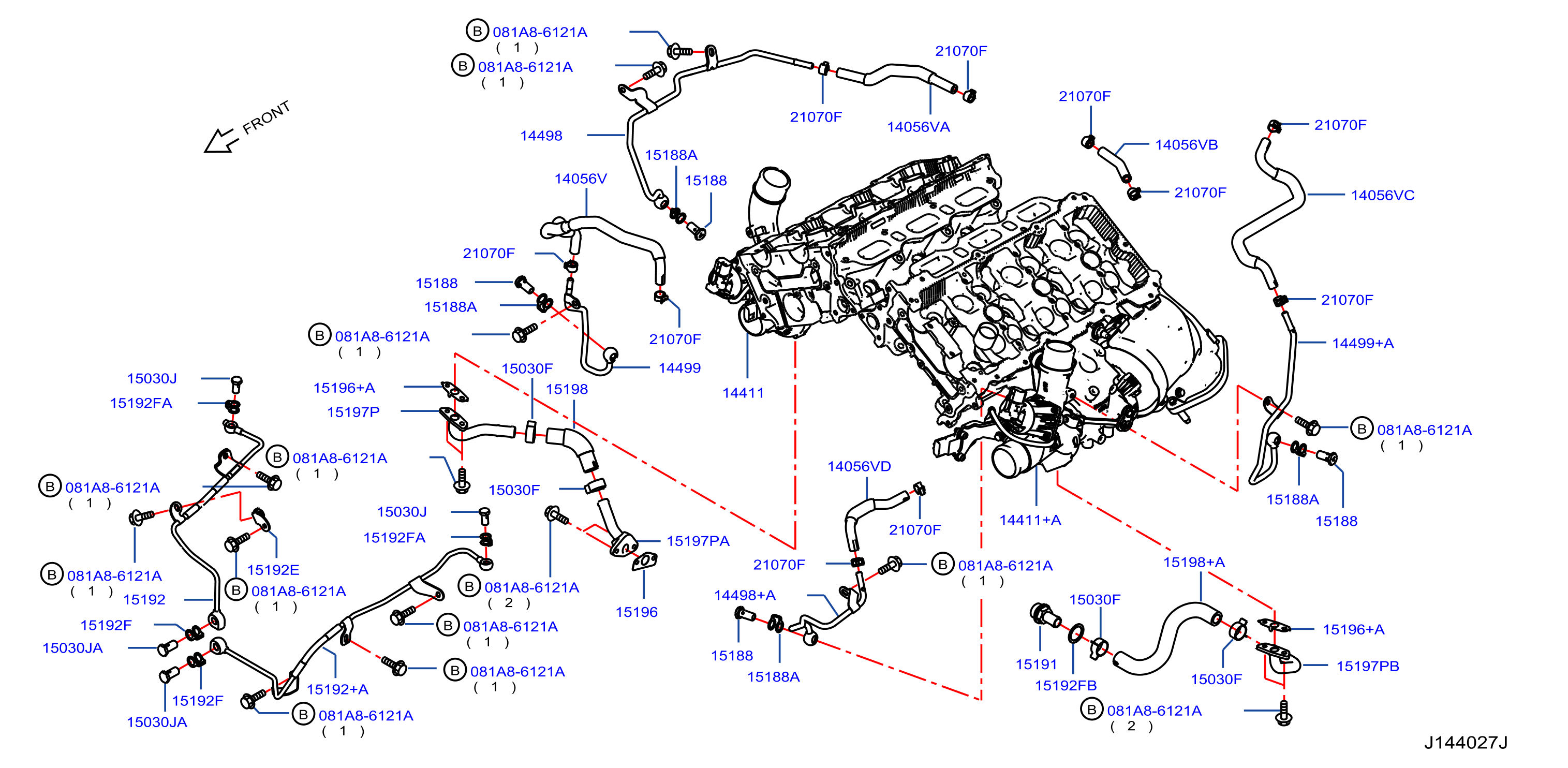 Diagram TURBO CHARGER for your Nissan