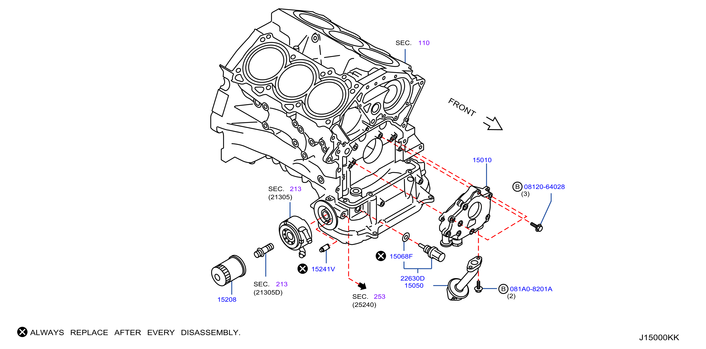 Diagram LUBRICATING SYSTEM for your 2013 INFINITI G37X   