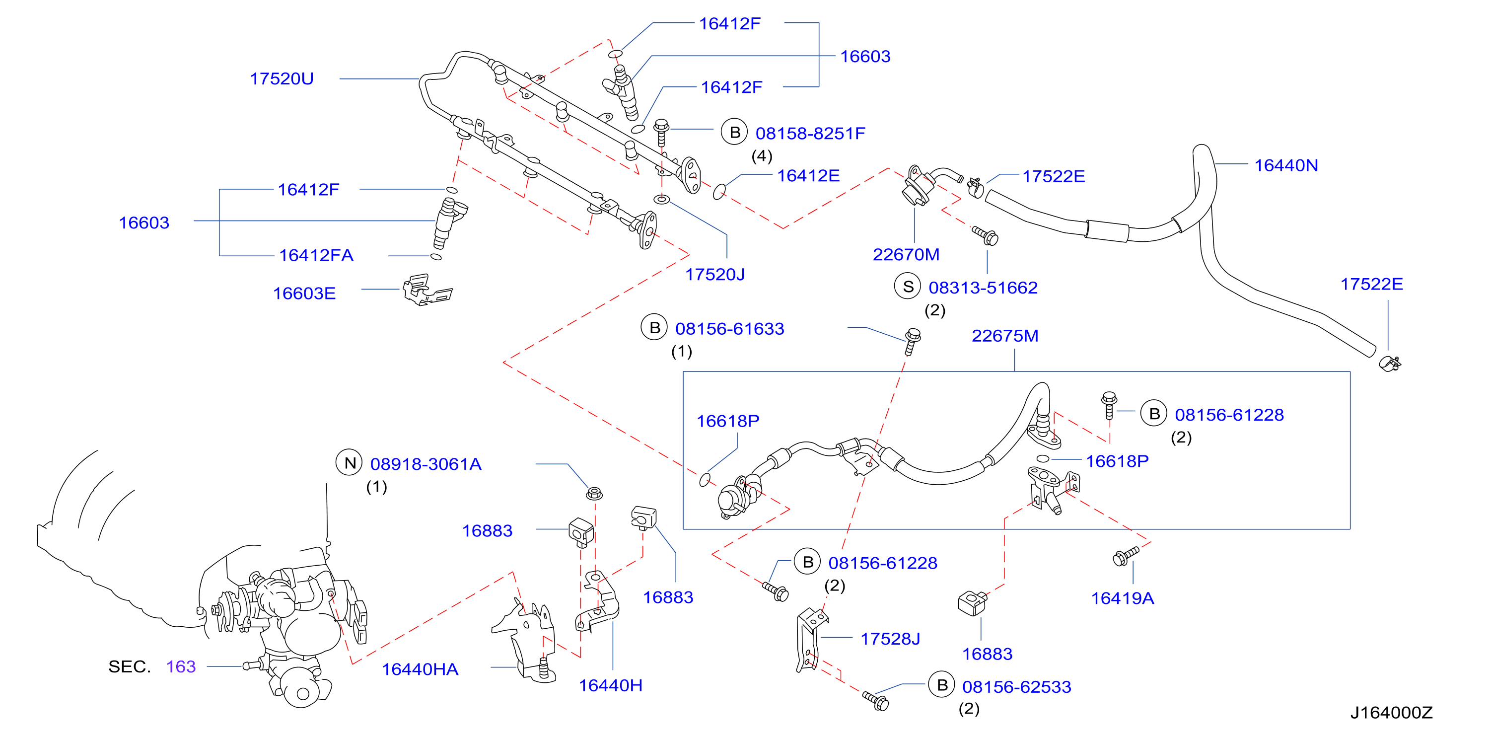 Diagram COLADOR DE COMBUSTIBLE Y MANGERA DE COMB for your 2020 Nissan NV (High Roof / Standard Roof)   