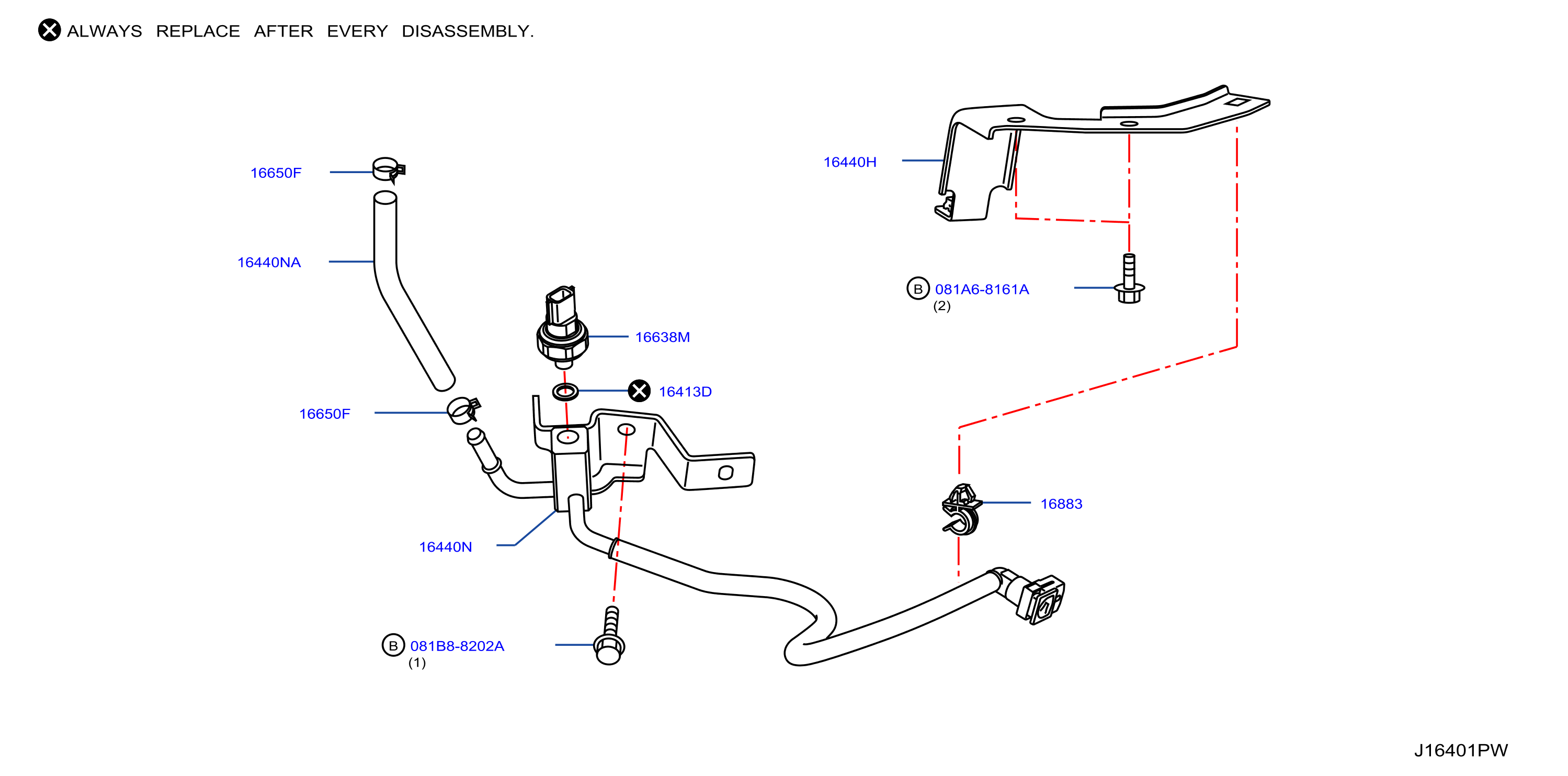 Diagram FUEL STRAINER & FUEL HOSE for your INFINITI